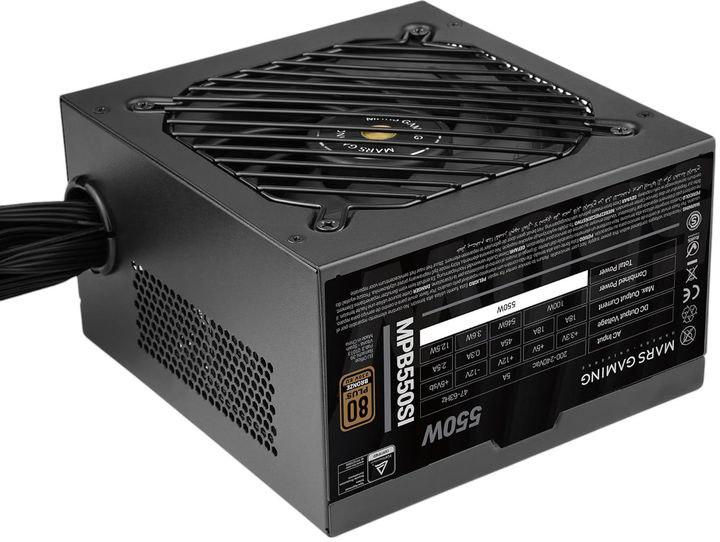 Блок живлення Tacens Mars Gaming MPB550SI 550W Black - зображення 2