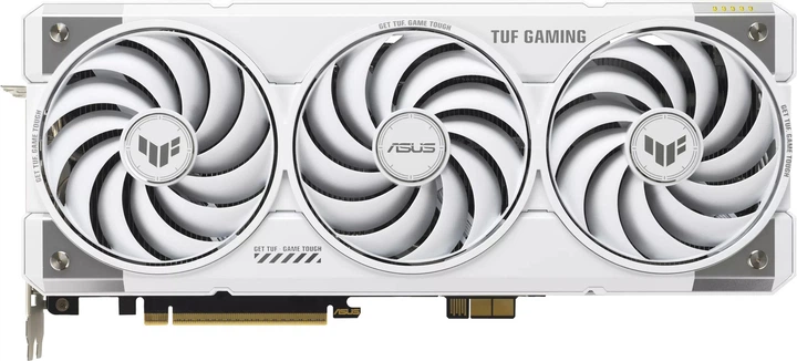 Відеокарта ASUS PCI-Ex GeForce RTX 5070 Ti TUF Gaming BTF White OC Edition 16GB GDDR7 (256bit) (2610/28000) (2 x HDMI, 3 x DisplayPort) (TUF-RTX5070TI-O16G-BTF-WHITE) - зображення 1