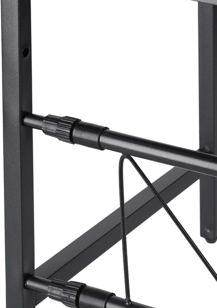 Półka kuchenna KIK nad mikrofalówkę Metalowa z 6 wieszakami Czarna (5903039768697) - obraz 7