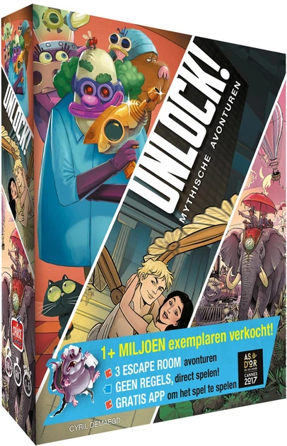 Настільна гра Asmodee Unlock! 8 Mythical Adventures (3558380085133) - Фото 1 Настільна гра Asmodee Unlock! 8 Mythical Adventures (3558380085133) - зображення 1