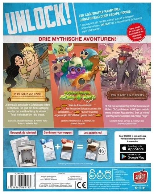 Настільна гра Asmodee Unlock! 8 Mythical Adventures (3558380085133) - Фото 2 Настільна гра Asmodee Unlock! 8 Mythical Adventures (3558380085133) - зображення 2