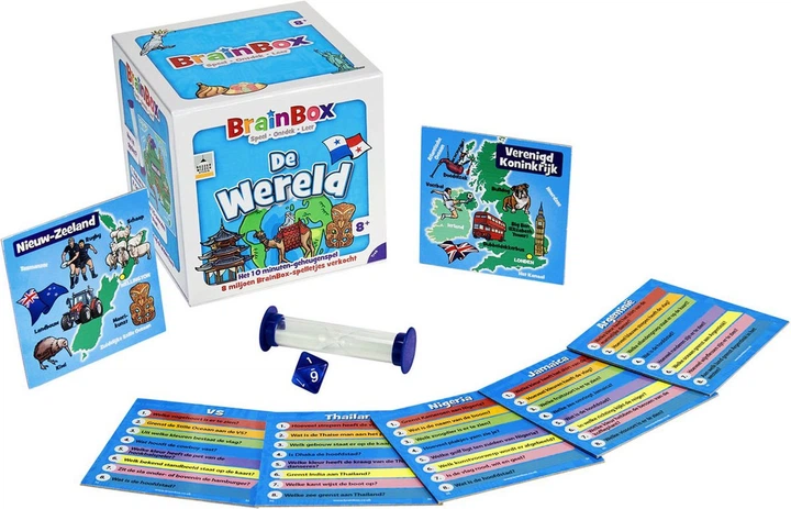 Gra planszowa Asmodee BrainBox: The world (edycja holenderska) (5025822131010) - Zdjęcie 4 Gra planszowa Asmodee BrainBox: The world (edycja holenderska) (5025822131010) - obraz 4
