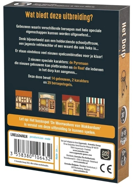 Настільна гра Asmodee The Werewolves of Miller's Hollow: The Village Expansion (голландське видання) (3558380106432) - зображення 2