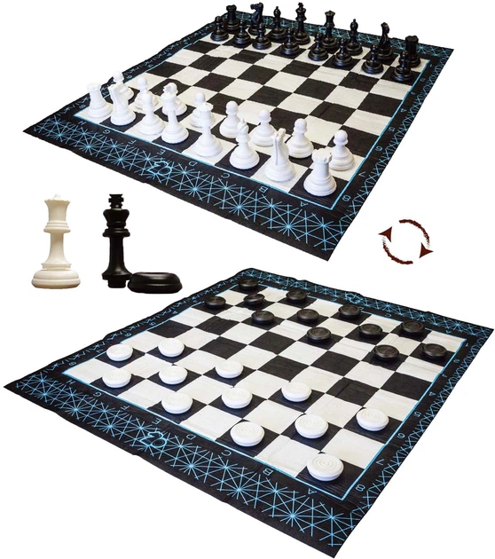 Настільна гра Playfun Mega Chess and Checkers (англійське видання) (4895216131251) - зображення 2