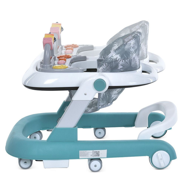 Ходунки дитячі ME 1163 MULTIWAY Mint зі світловими ефектами, музика, 6 шт колес, стопор Бірюзові - Фото 3 Ходунки дитячі ME 1163 MULTIWAY Mint зі світловими ефектами, музика, 6 шт колес, стопор Бірюзові - изображение 3