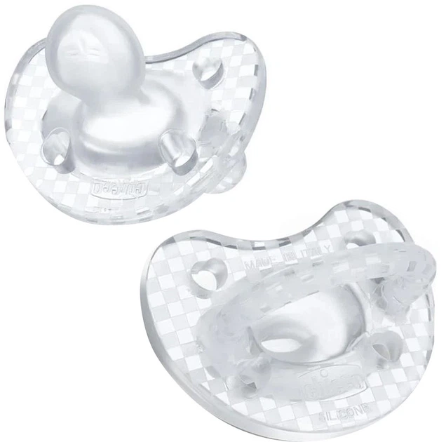 Smoczek uspokajający Chicco Physio Forma Crystal 2-6 m 2 szt (8058664175475) - obraz 2