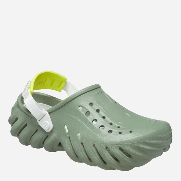 Чоловічі крокси Crocs Echo Clog 207937-308 46-47 (M12) 30 см Зелені (1962658484542) - зображення 5