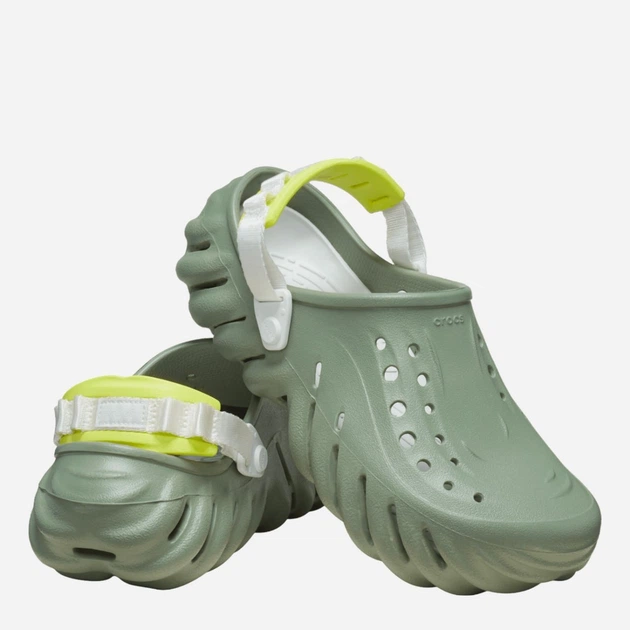 Chodaki męskie Crocs Echo Clog 207937-308 41-42 (M8/W10) 26 cm Zielone (196265848577) - obraz 3