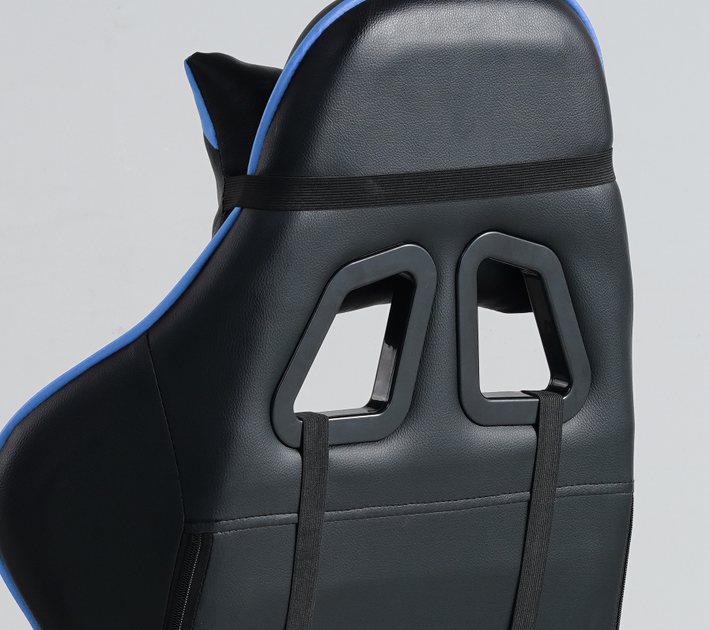 Крісло комп'ютерне ігрове з підставкою дня ніг Gamer Pro Jaguar Plus Синє - Фото 4 Крісло комп'ютерне ігрове з підставкою дня ніг Gamer Pro Jaguar Plus Синє - изображение 4