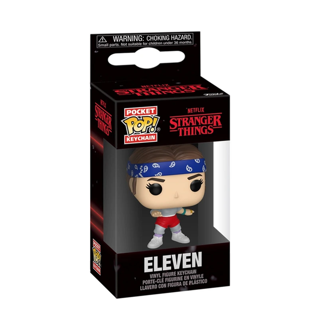 Фігурка-брелок Funko Pop Stranger Things Одинадцять 4 см (0CE2369FD2D8) - зображення 3
