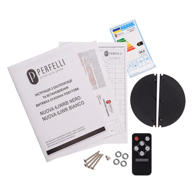 Сенсорная кухонная вытяжка Perfelli NUOVA 6JWRB NERO черная полновстраиваемая, управление жестами - изображение 8