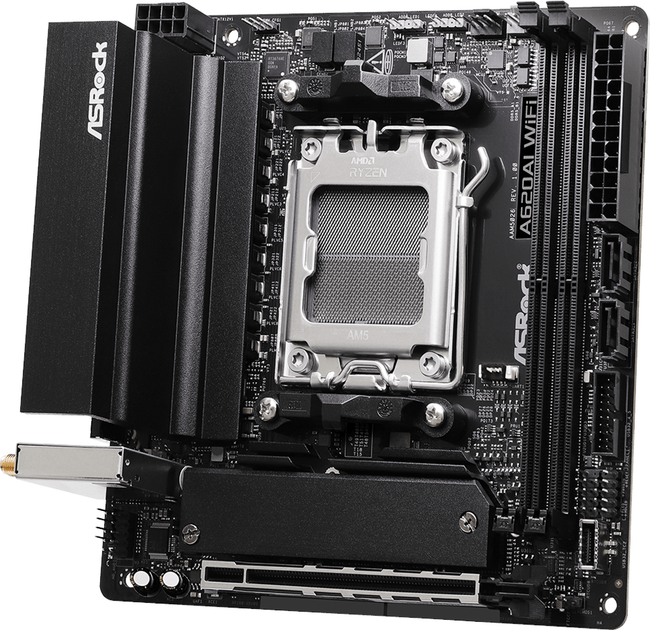 Płyta główna ASRock A620AI WiFi (sAM5, AMD A620, PCI-Ex16) - obraz 3