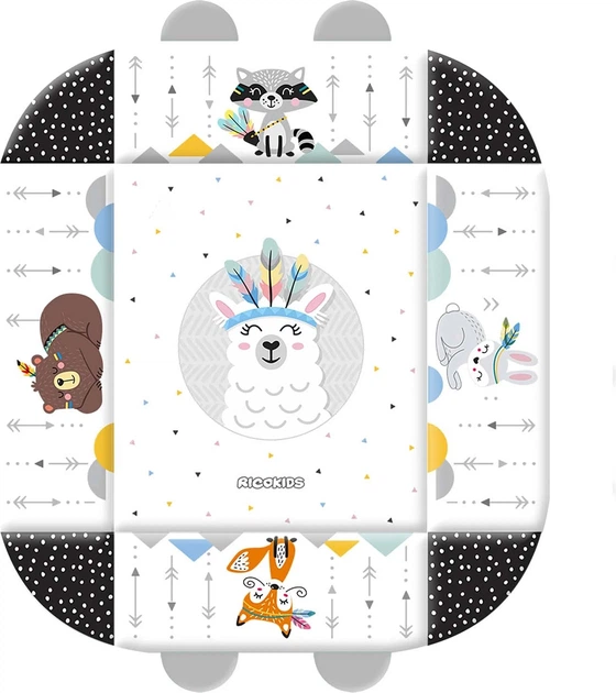 Інтерактивний навчальний килимок Ricokids 110 x 100 см Boho 7318 (5908220476337) (955555911698809) - Уцінка - зображення 5