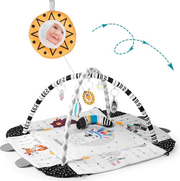 Інтерактивний навчальний килимок Ricokids 110 x 100 см Boho 7318 (5908220476337) (955555911698809) - Уцінка - зображення 6