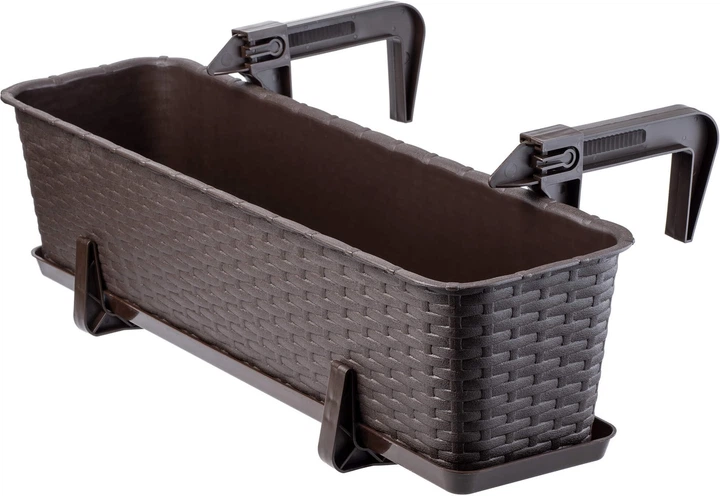 Балконний горщик з ручками Kadax Frette K2878 Коричневий - зображення 5