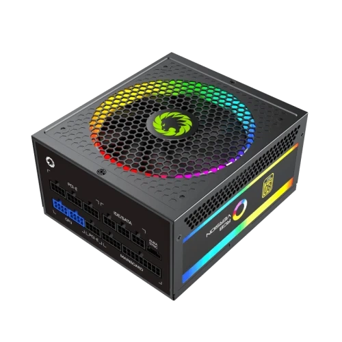 Блок живлення 1050 Вт, GameMax RGB1050 PRO, Black, модульний, 80+ Gold, Active PFC, 14 см з RGB підсвічуванням, 3xMolex / 10xSATA / 4x6+2-pin / 2x4+4-pin / 1x20+4-pin, захист OVP / UVP / SIP / OCP / OLP / OPP / SCP - Фото 3 Блок живлення 1050 Вт, GameMax RGB1050 PRO, Black, модульний, 80+ Gold, Active PFC, 14 см з RGB підсвічуванням, 3xMolex / 10xSATA / 4x6+2-pin / 2x4+4-pin / 1x20+4-pin, захист OVP / UVP / SIP / OCP / OLP / OPP / SCP - изображение 3