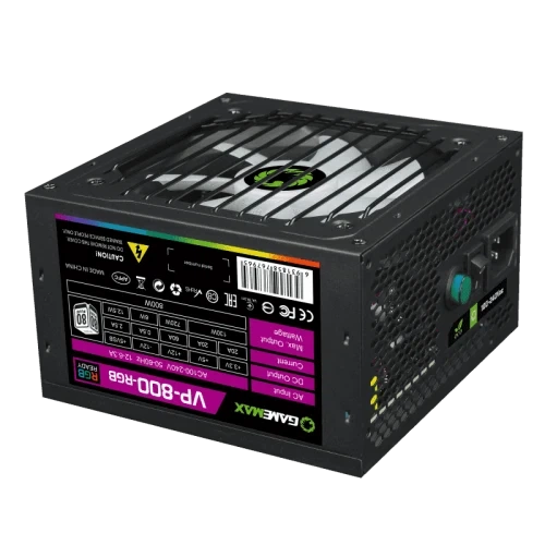 Блок живлення 800 Вт, GameMax VP-800 RGB, Black (VP-800-RGB) - зображення 5