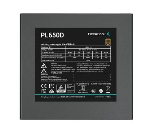 Блок питания 650 Вт, Deepcool PL650D, Black (R-PL650D-FC0B-EU-V2) - изображение 6