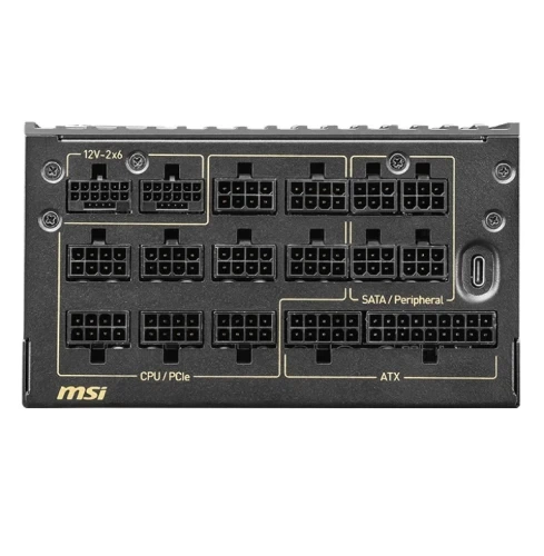 Блок питания 1600 Вт, MSI MEG Ai1600T PCIE5, Black - изображение 4