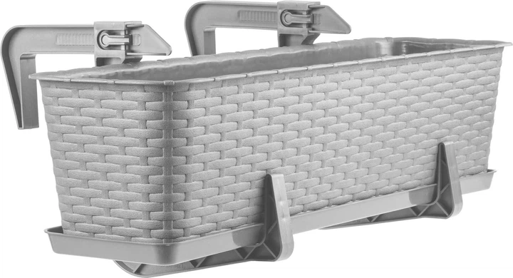 Skrzynka balkonowa z uchwytami Kadax Frette K2881 Jasno-szary - obraz 2