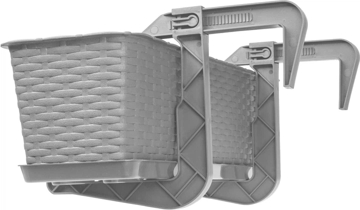 Skrzynka balkonowa z uchwytami Kadax Frette K2881 Jasno-szary - obraz 3