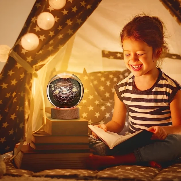 Шар акриловый Солнечная система 6 см С подсветкой На подставке - изображение 7