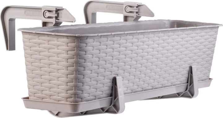 Балконний горщик з ручками Kadax Frette K2880 Карамельний - зображення 3