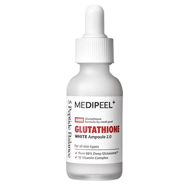 Освітлююча ампульна сироватка з глутатіоном MEDI-PEEL Bio-Intense Glutathione 600 White Ampoule 30 мл - зображення 2