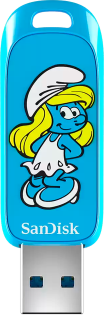 Pendrive SanDisk Smurfs Edition 256GB USB 3.2 Cyan (SDCZIS-256G-G46) - obraz 2