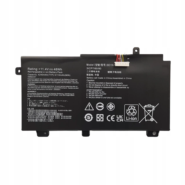 Батарея Altilion Energy B31N1726-1 сумісний з Asus - Фото 2 Батарея Altilion Energy B31N1726-1 сумісний з Asus - зображення 2