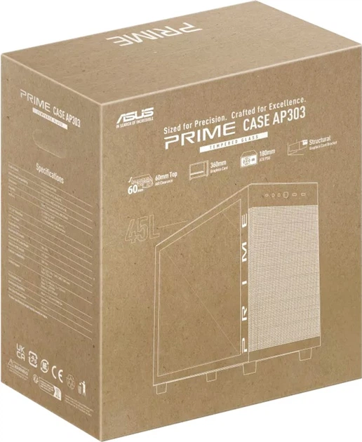 Obudowa ASUS Prime AP303 TG White (90DC00V3-B39010) - obraz 14