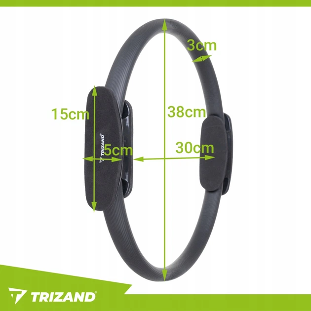 Обруч для пилатеса TRIZAND 38 см Ring для фитнеса, йоги и реабилитации - Фото 4 Обруч для пилатеса TRIZAND 38 см Ring для фитнеса, йоги и реабилитации - изображение 4
