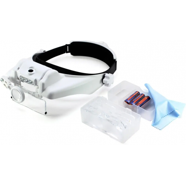 Бінокулярна Лупа окуляри Magnifier MG 81000G з LED Підсвічуванням до 8x для паяння та ремонту - Фото 6 Бінокулярна Лупа окуляри Magnifier MG 81000G з LED Підсвічуванням до 8x для паяння та ремонту - зображення 6