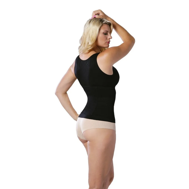 Женская стягивающая майка для коррекции фигуры Slim Comfy XL/XXL Black - изображение 2