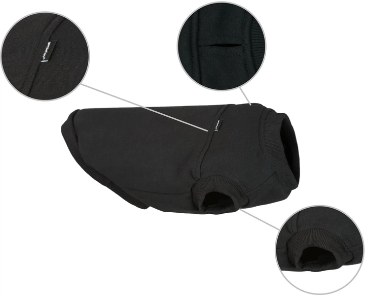 Світшот для собак Amiplay Denver 25 см Чорний (5907563240339) - зображення 2