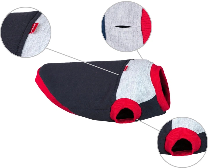 Світшот для собак Amiplay Denver 45 см Темно-синьо-сірий (5907563240568) - зображення 2