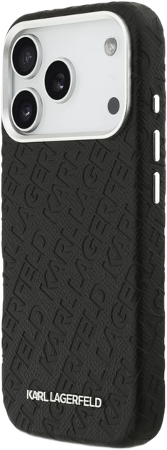 Панель Karl Lagerfeld FW Stamped Karl MagSafe для Apple iPhone 17 Pro Max Black (KLHMP17XPGKLFOFK) - зображення 2