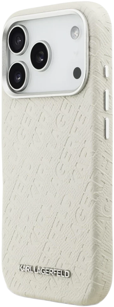 Панель Karl Lagerfeld FW Stamped Karl MagSafe для Apple iPhone 17 Pro Beige (KLHMP17LPGKLFOFE) - зображення 2