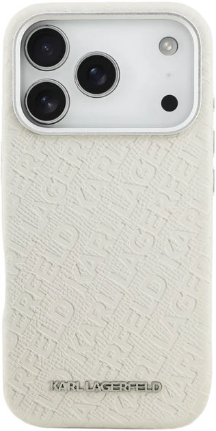 Панель Karl Lagerfeld FW Stamped Karl MagSafe для Apple iPhone 17 Pro Max Beige (KLHMP17XPGKLFOFE) - зображення 3