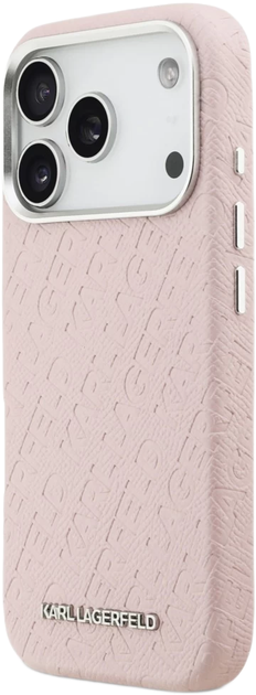 Панель Karl Lagerfeld FW Stamped Karl MagSafe для Apple iPhone 17 Pro Max Pink (KLHMP17XPGKLFOFP) - зображення 2