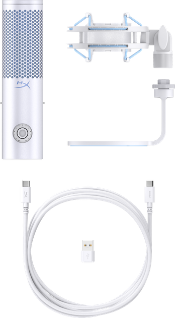 Микрофон HyperX QuadCast 2 White (AN1D9AA) – фото, отзывы