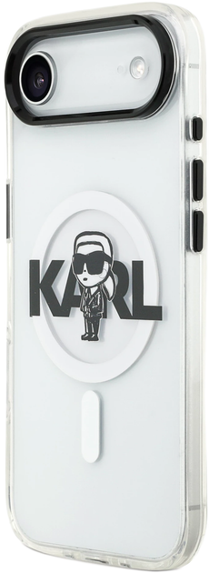 Панель Karl Lagerfeld IML Karl Sketch Logo MagSafe для Apple iPhone 17 Air Transparent (KLHMP17MHGKIGKBT) - зображення 2