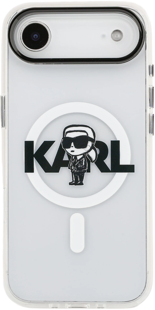 Панель Karl Lagerfeld IML Karl Sketch Logo MagSafe для Apple iPhone 17 Air Transparent (KLHMP17MHGKIGKBT) - зображення 3