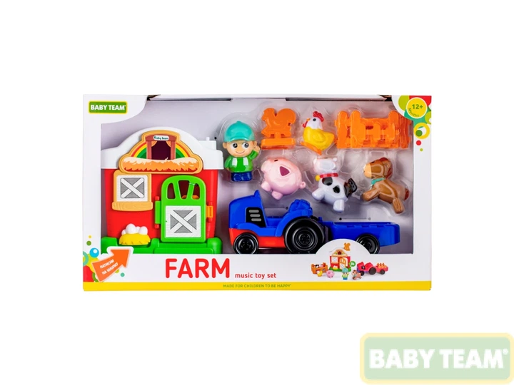Набор игрушек музыкальный Baby Team Ферма (8840) - Фото 3 Набор игрушек музыкальный Baby Team Ферма (8840) - изображение 3