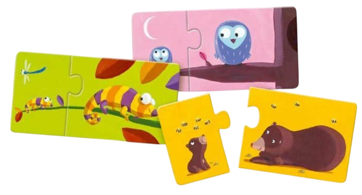 Gra  Puzzle duo Djeco Mama i Maluch (3070900081574) - obraz 2