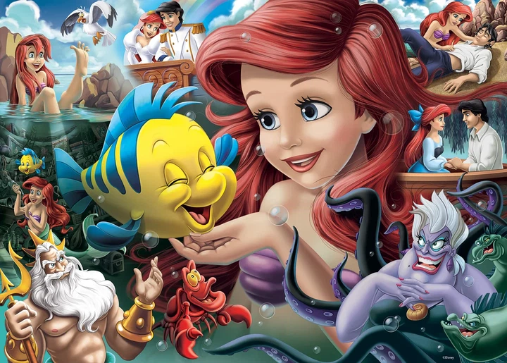 Пазл Ravensburger Disney The Little Mermaid 1000 елементів 12000567 (4005555005674) - зображення 2
