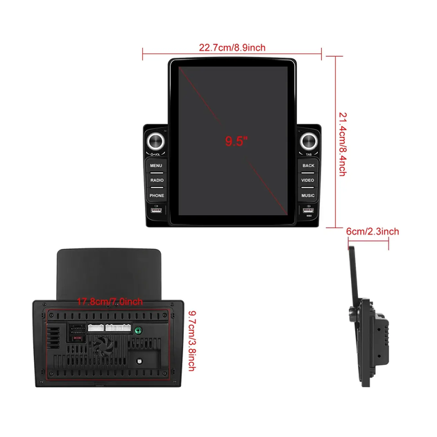 Автомагнитола RIAS 9582A 2DIN 9.5" Экран GPS+Wi-Fi+Bluetooth 4x50W Black (3_07752) - Фото 5 Автомагнитола RIAS 9582A 2DIN 9.5" Экран GPS+Wi-Fi+Bluetooth 4x50W Black (3_07752) - изображение 5