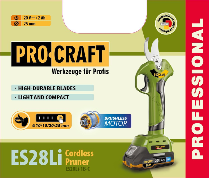 Секатор аккумуляторный PRO-CRAFT ES-28Li - изображение 3
