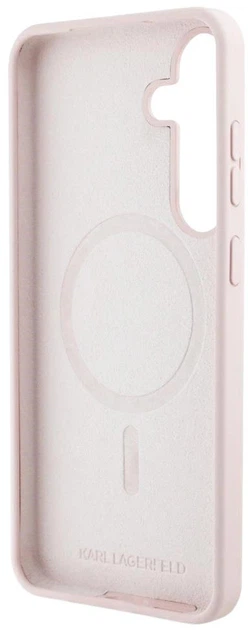 Etui Karl Lagerfeld Silicone Graffiti Ikonik Printed Logo MagSafe do Samsung Galaxy S25 Pink (3666339449872) - obraz 6