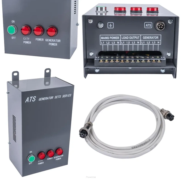 Дизельный генератор Powermat PM-AGR-18000MD 16 кВт промышленный четырехтактный двигатель с воздушным охлаждением AVR вольтометр на колесах - изображение 7